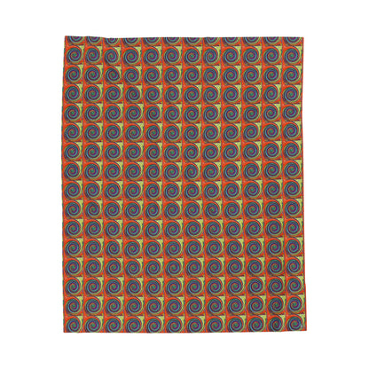 Velveteen Plush Blanket - No. 304 - Y/O Swirl