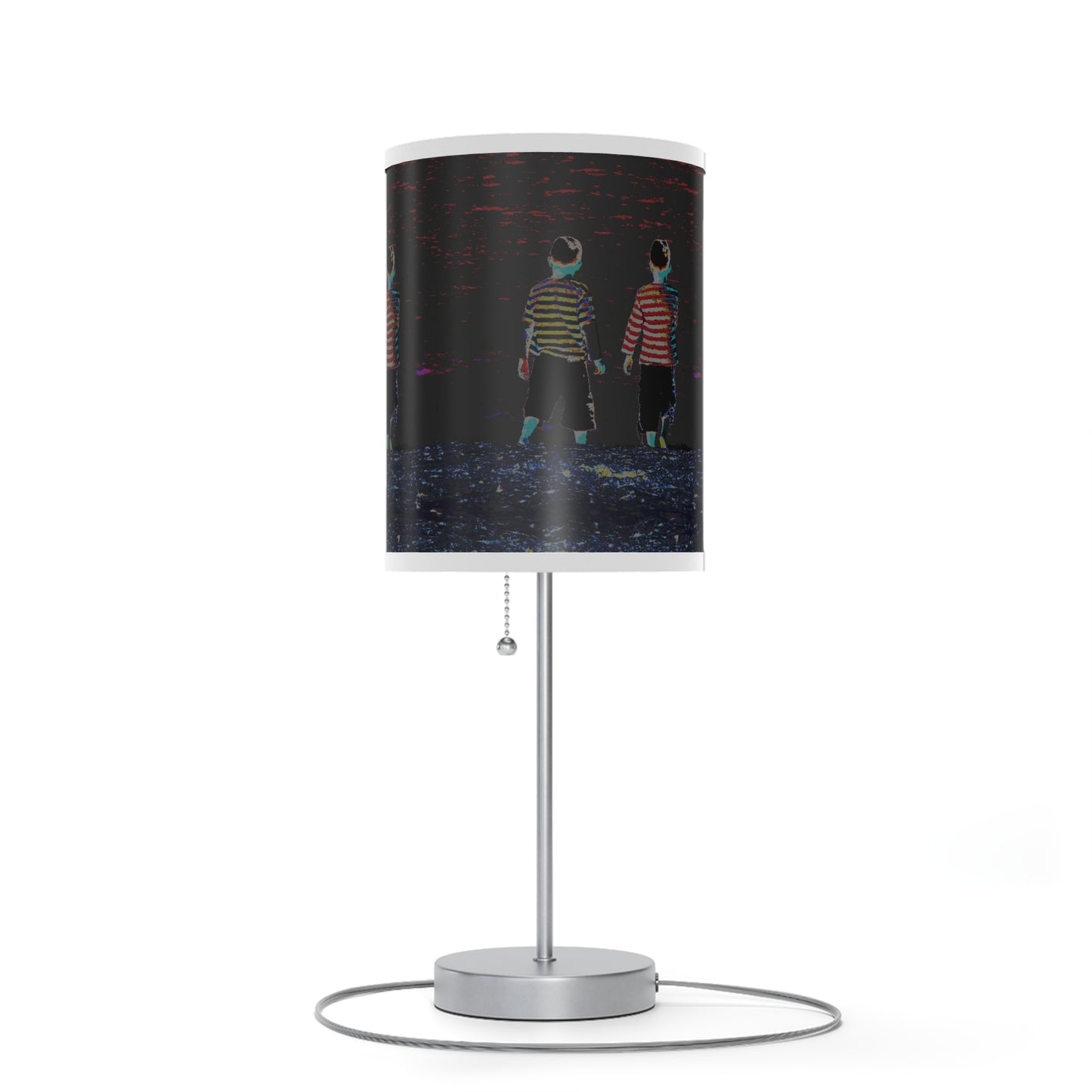 Lamp on a Stand, US|CA plug - No. 206 - 'Two Little Boys'