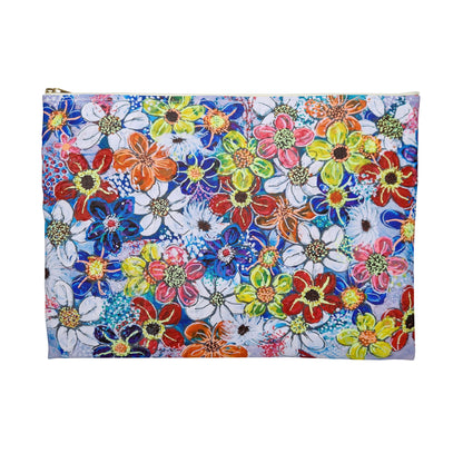 Make Up Bag - No. 240 - Flowers on Purple