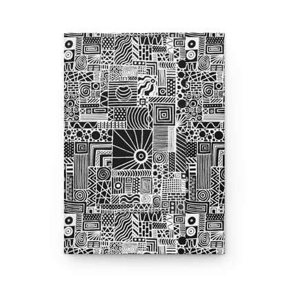 Hardcover Journal Matte (Lined) - No. 252 - White on Black - By Irish Artist Fiona de Lacy