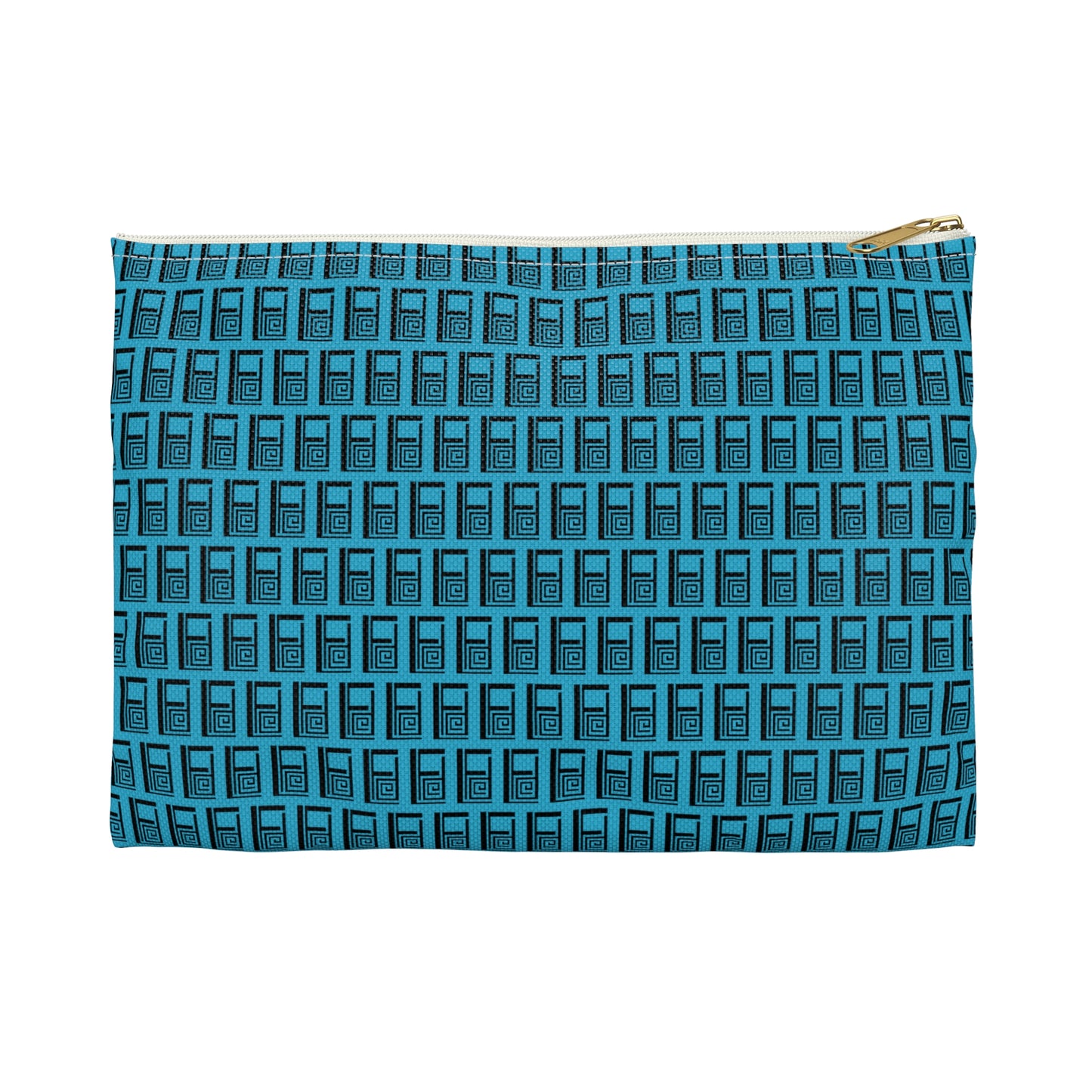 Make Up Bag - No. 000 - Black Logo on Turquoise