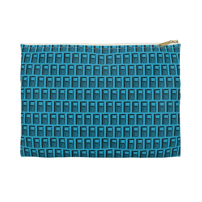 Make Up Bag - No. 000 - Black Logo on Turquoise