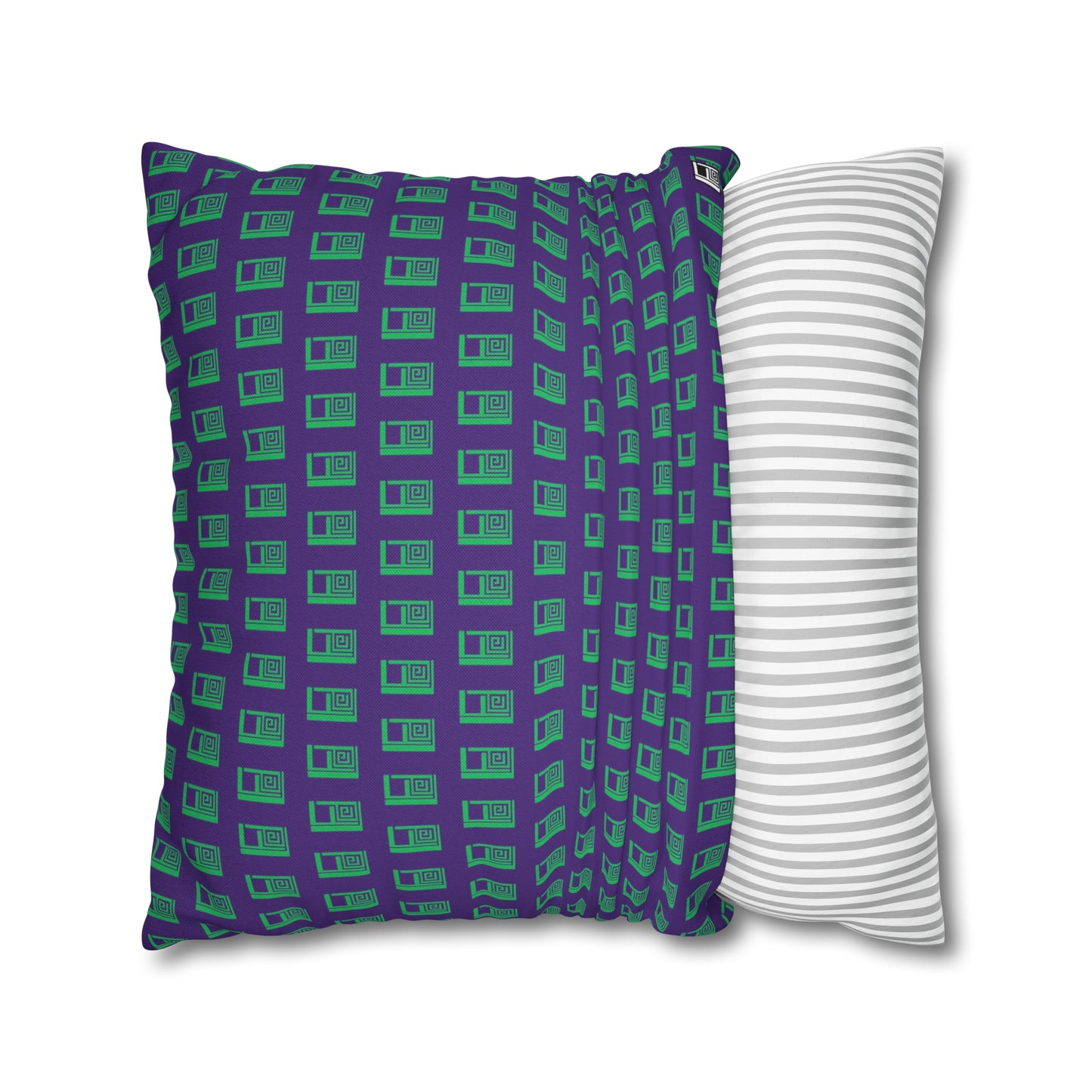 Cushion Pillow Case - No. 000PE - Logo on Purple