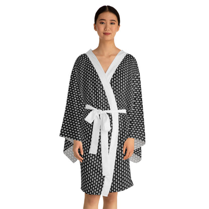 Long Sleeve Kimono Robe - No. 000BK