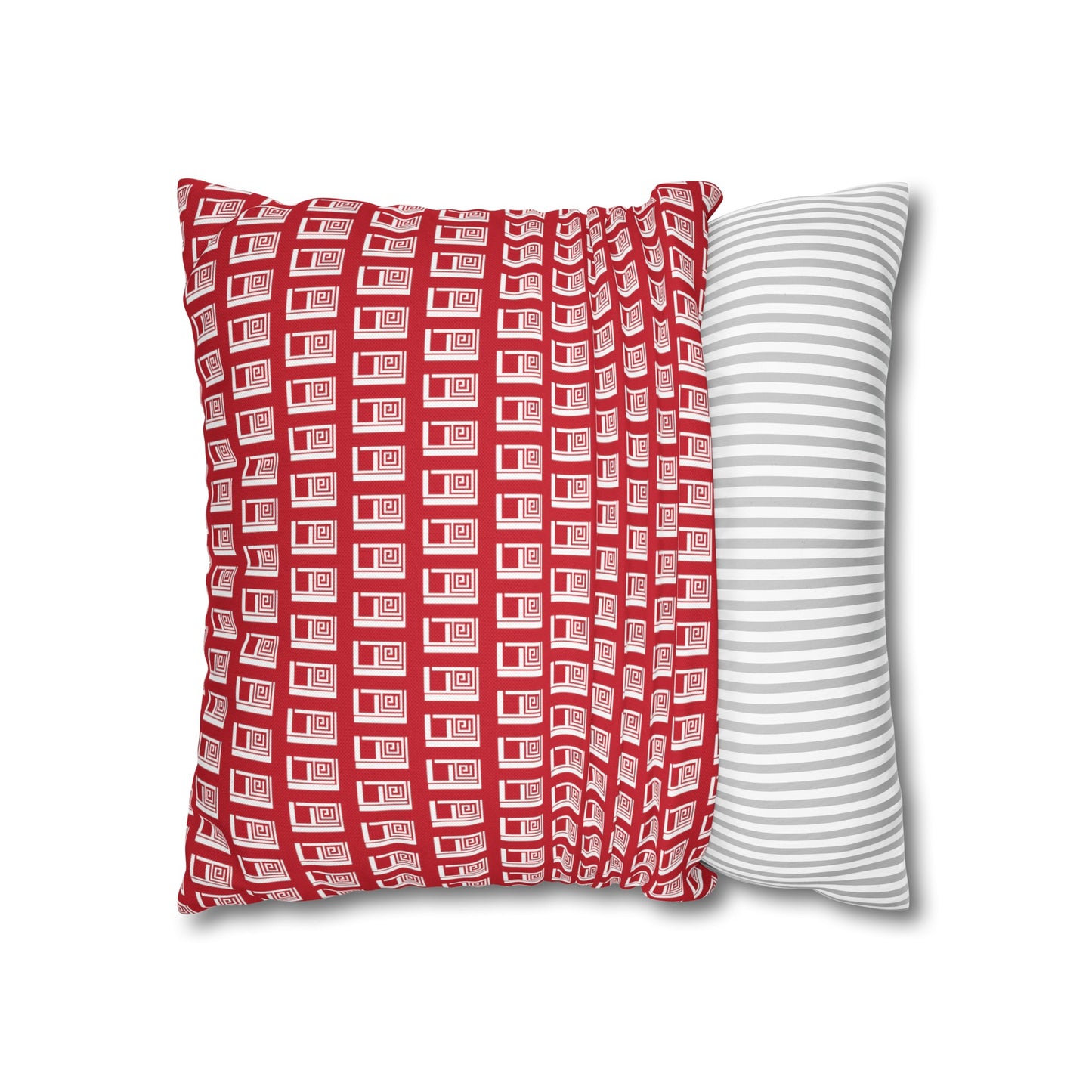 Cushion Pillow Case - No. 000RD - Artists Logo White on Red