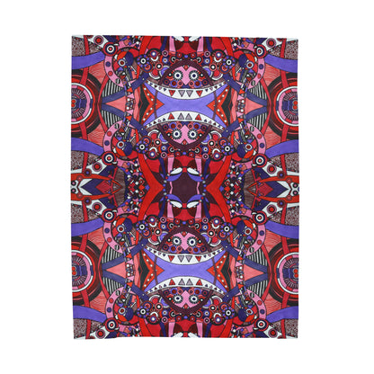 Velveteen Plush Blanket - No. 220 - 'Connections'