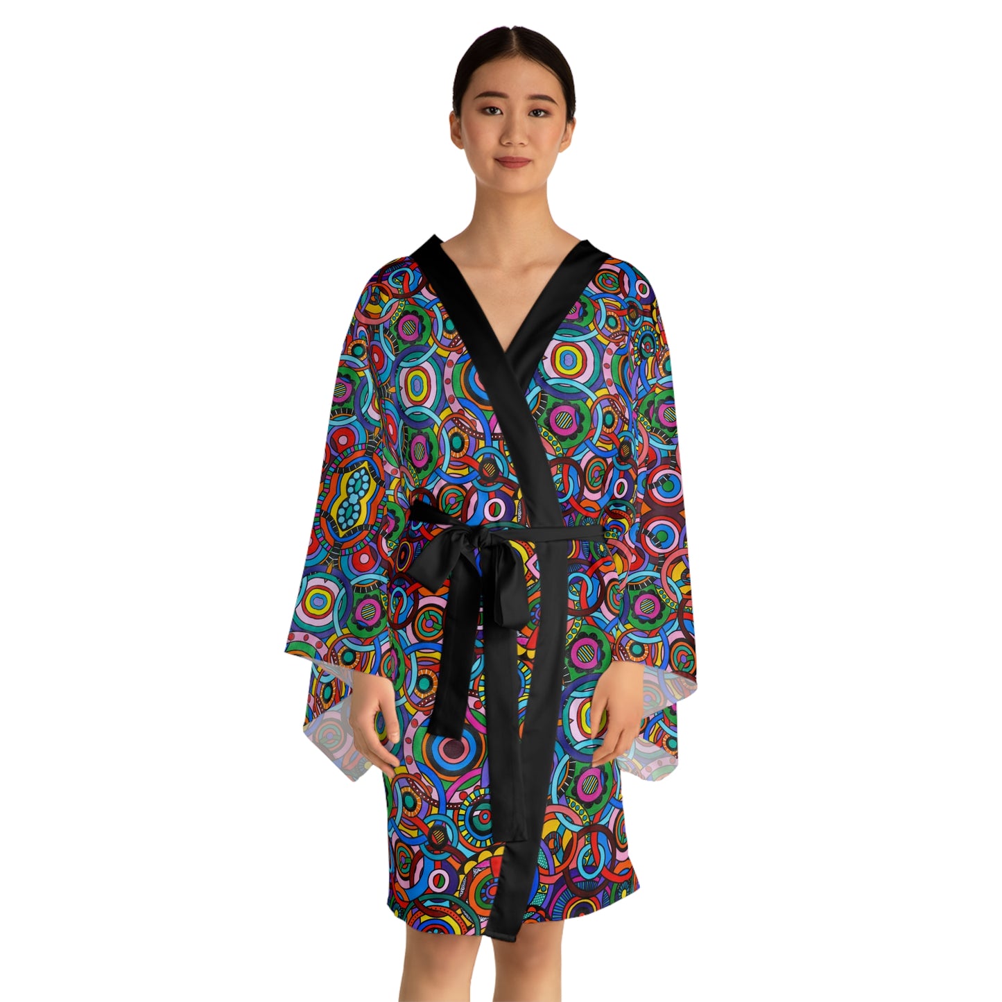 Long Sleeve Kimono Robe - No. 221 - Interlinked