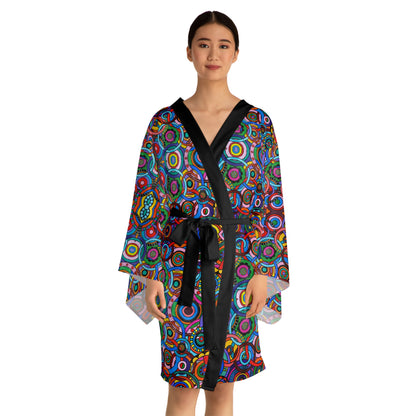 Long Sleeve Kimono Robe - No. 221 - Interlinked