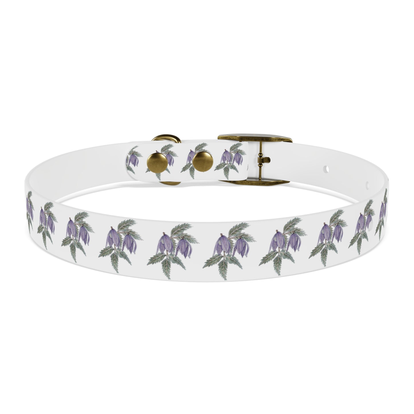 Dog Collar - No. 270 - Purple Drop Flowers