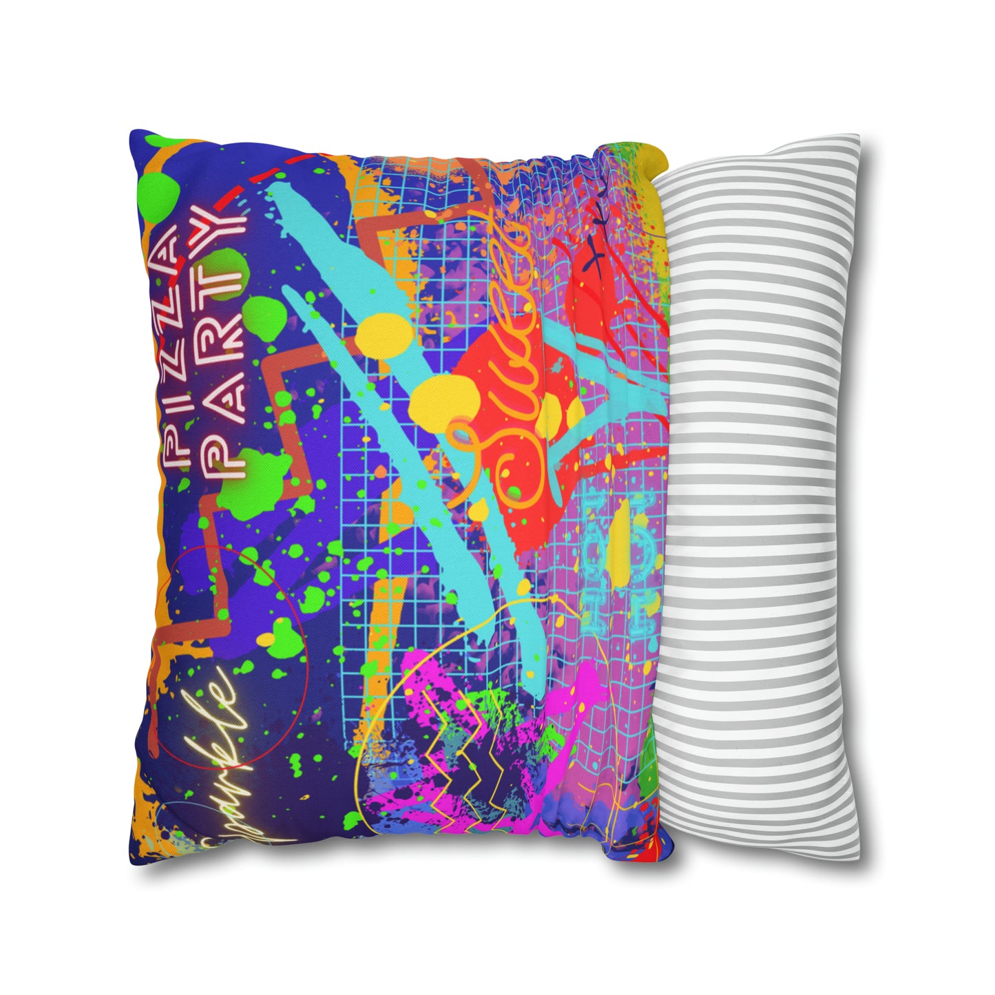 Cushion Pillow Case - No. 232 - 'Pizza Party'
