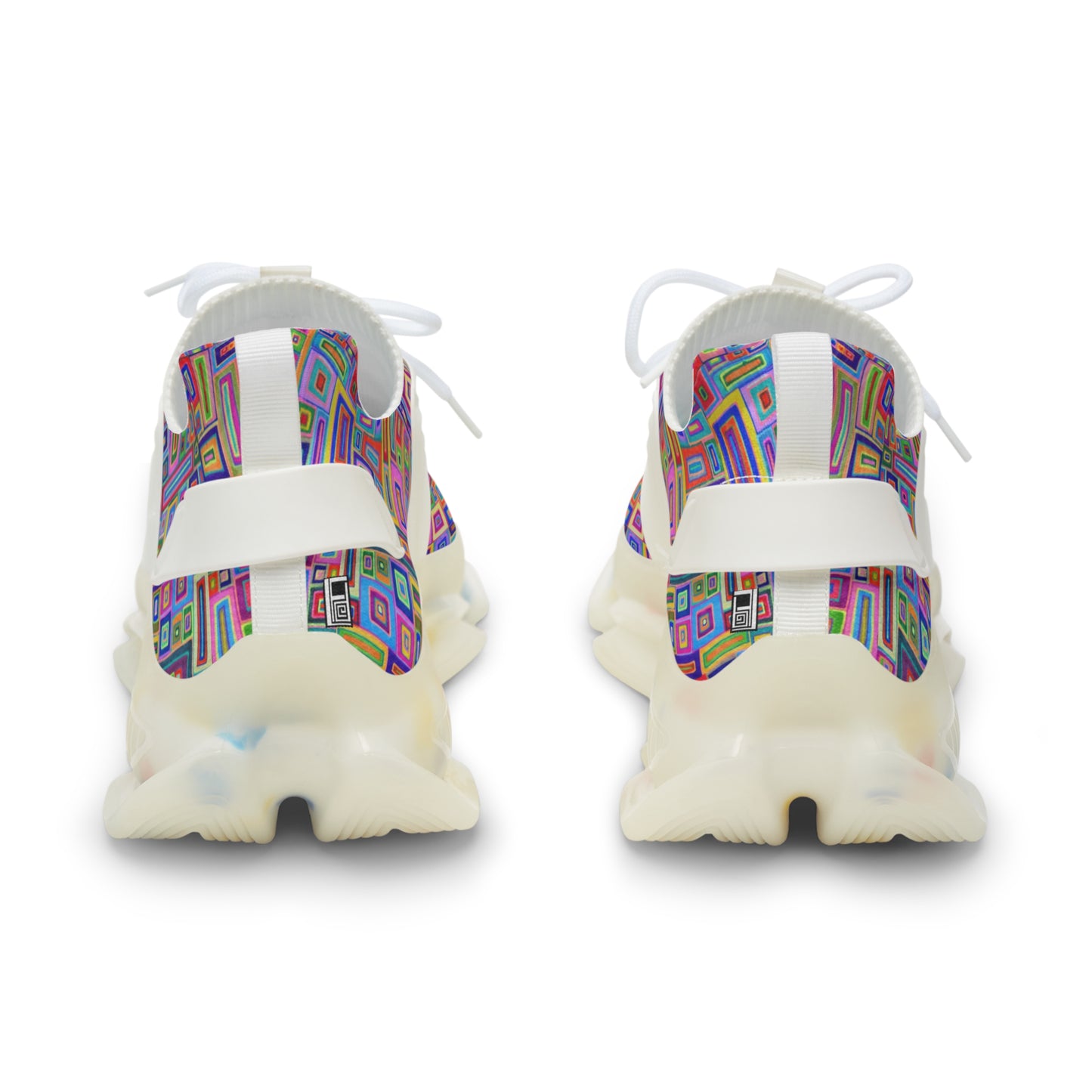 Men's Mesh Sneakers - No. 264 - Multicolour Abstract