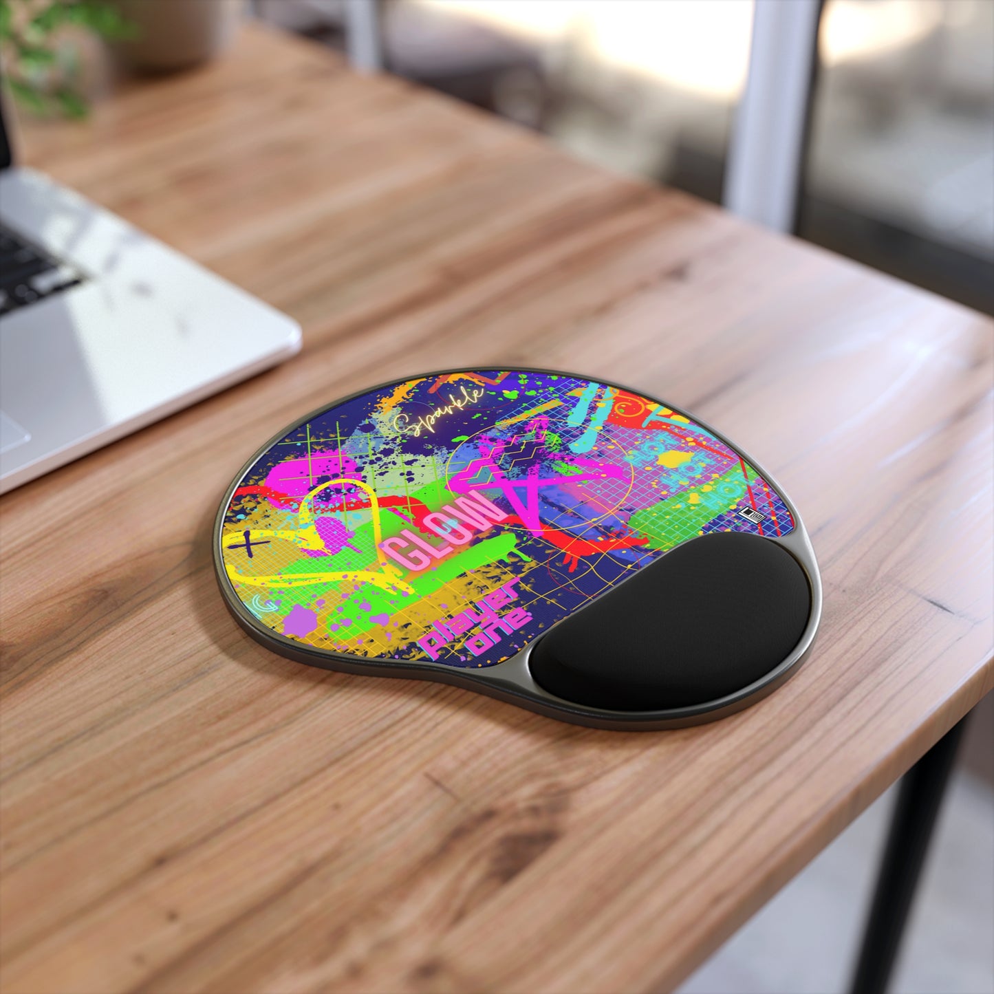 Mouse Pad With Wrist Rest - No. 232 - Glow