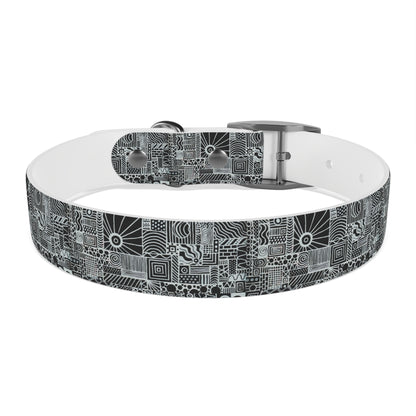 Dog Collar - No. 252 - Black & White Abstract