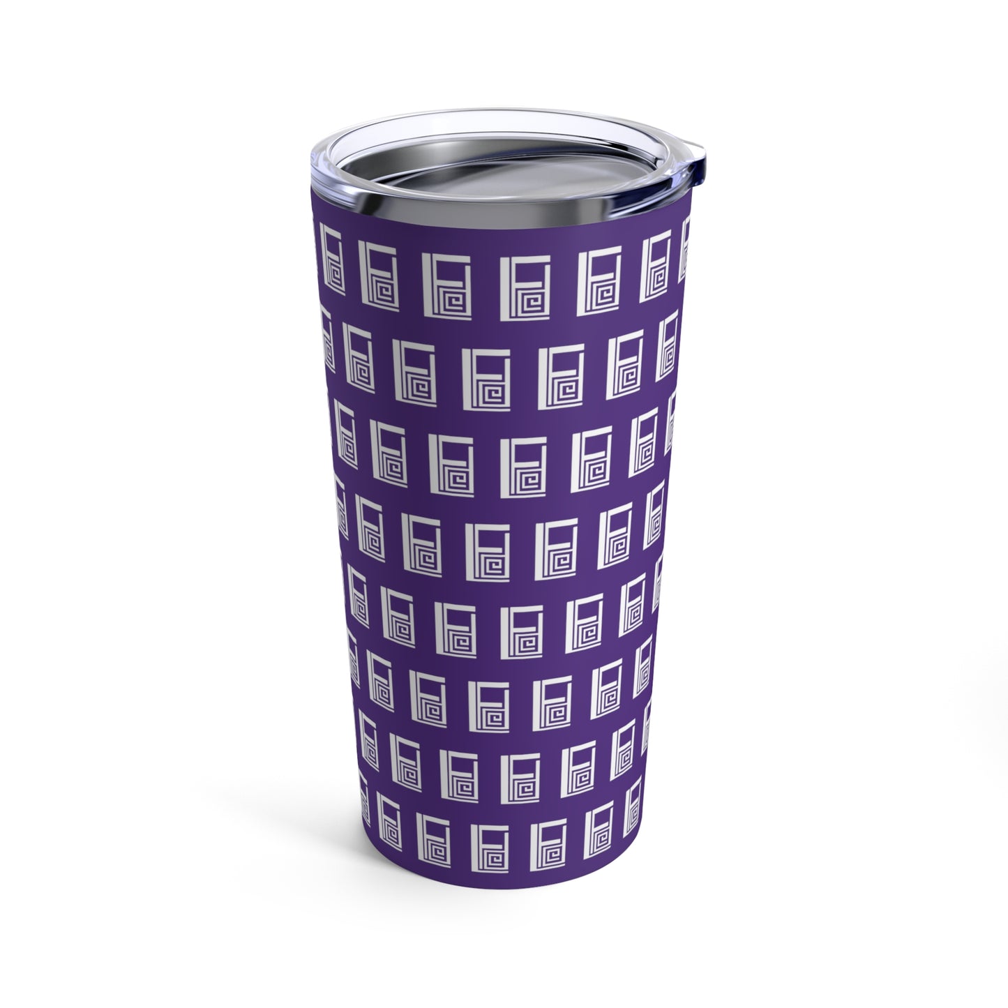 Tumbler 20oz - No. 000PE - White Logo on Purple - Irish Artist Fiona de Lacy