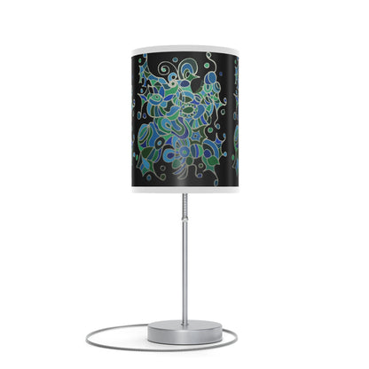 Lamp on a Stand, US|CA plug - No. 146 - 'Bird of Paradise' on Black