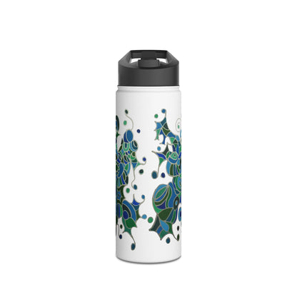 Stainless Steel Water Bottle - No. 146 - Bird of paradise