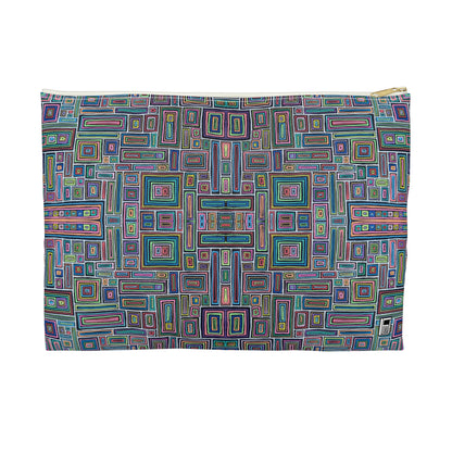 Make Up Bag - No. 253 - Rectangles on Black