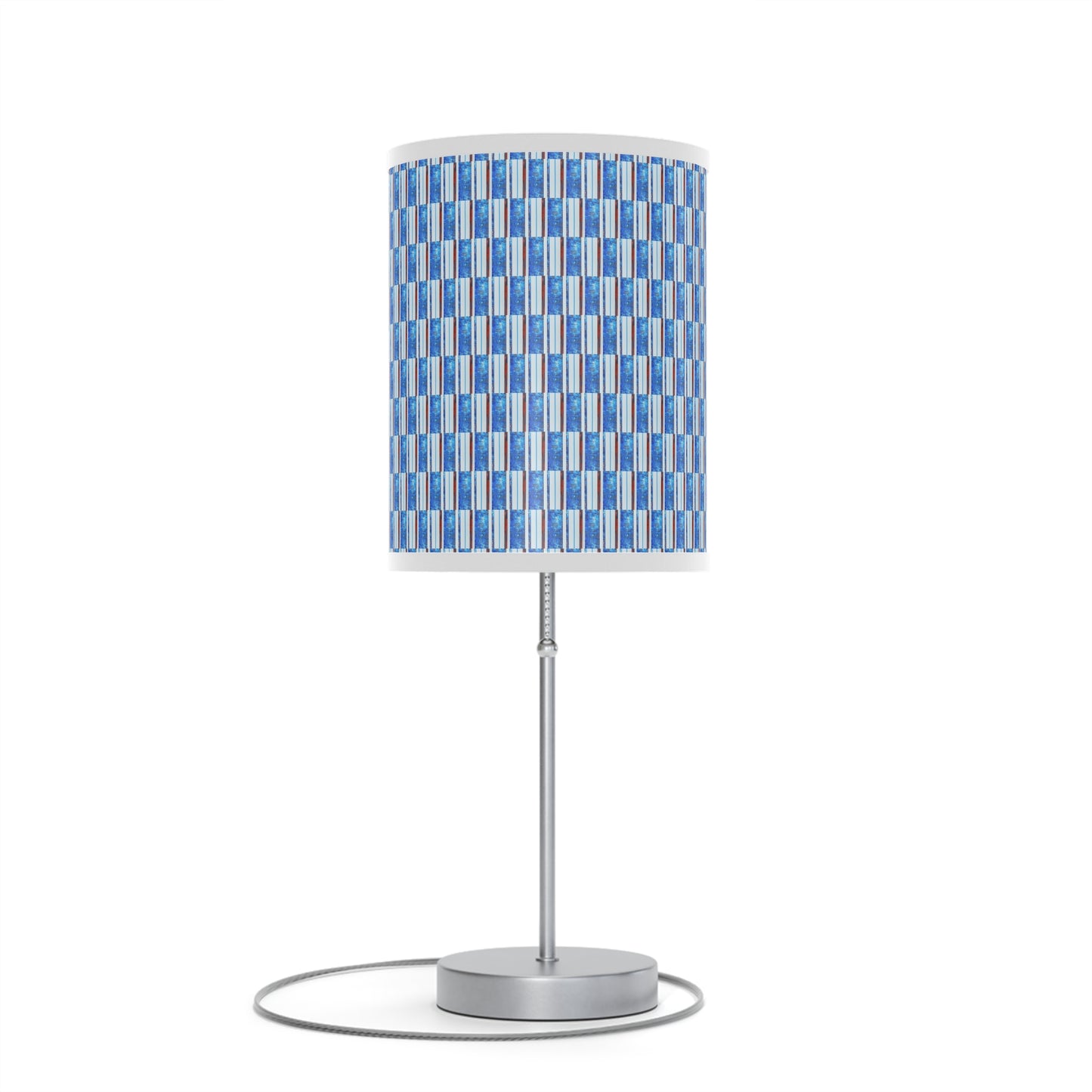 Lamp on a Stand, US|CA plug - No. 140 -  'Thin Blue Line' Pattern