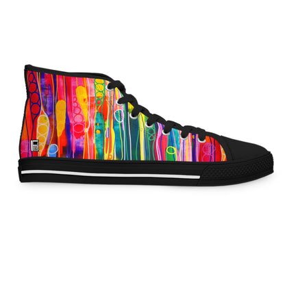 Women's High Top Sneakers, No. 237 A 'Pods' Designed by Irish Artist Fiona de Lacy