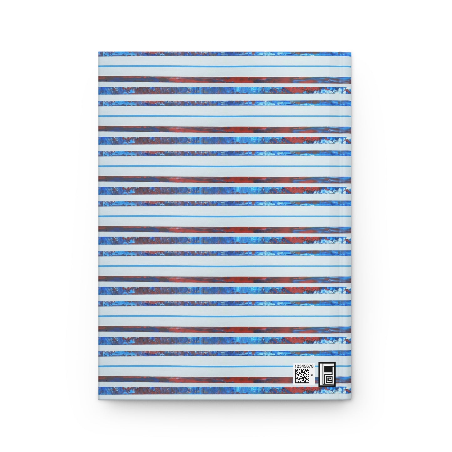 Hardcover Journal Matte (Lined) - No. 140 ' Thin Blue Line' - By Irish Artist Fiona de Lacy