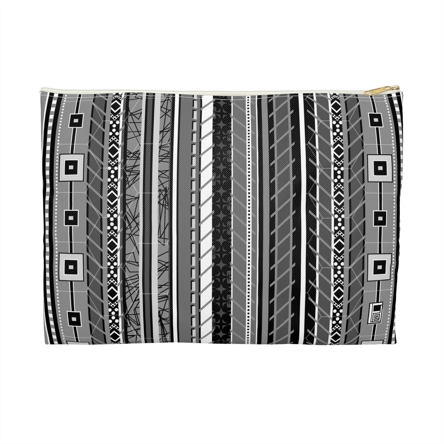 Make Up Bag - No. 298 - Black & White Stripe