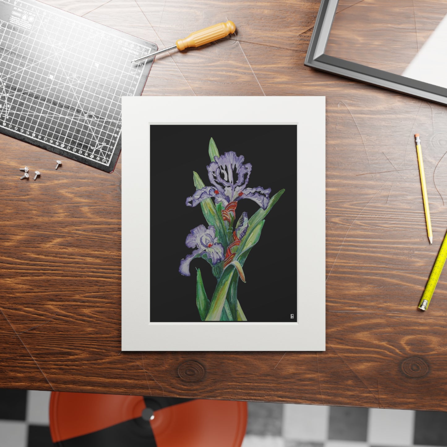 Fine Art Print (Cardboard Frame) - No. 272 - Purple Orchid