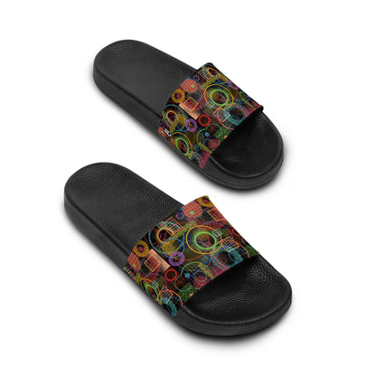 Women's Slide Sandals - No. 299 - Rings - Multicoloured - By Irish Artist Fiona de Lacy