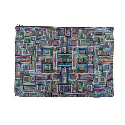 Make Up Bag - No. 253 - Rectangles on Black