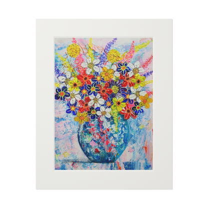 Fine Art Print (Cardboard Frame) No. 244 - Blue Round Vase