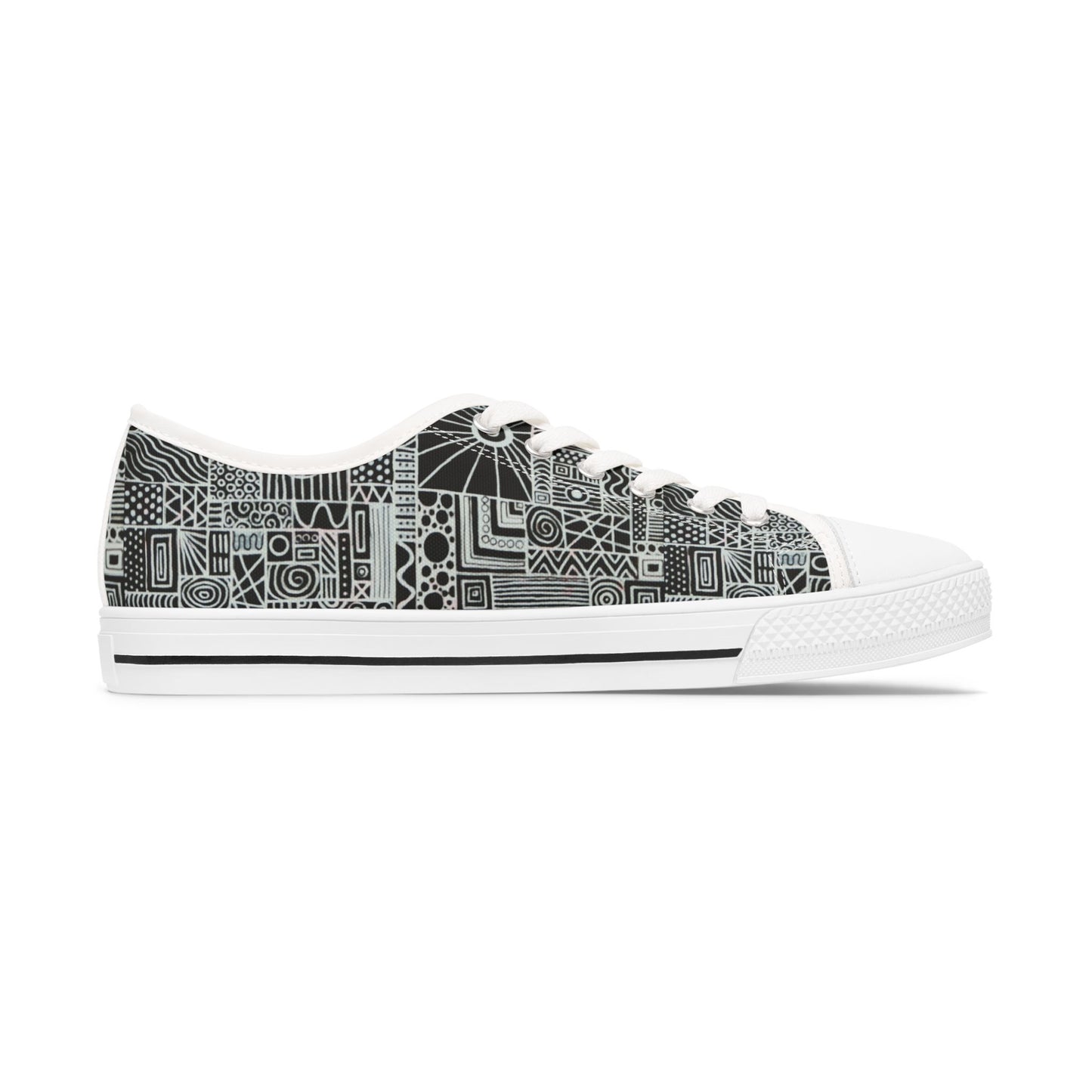 Women's Low Top Sneakers, Black Sole - No. 252