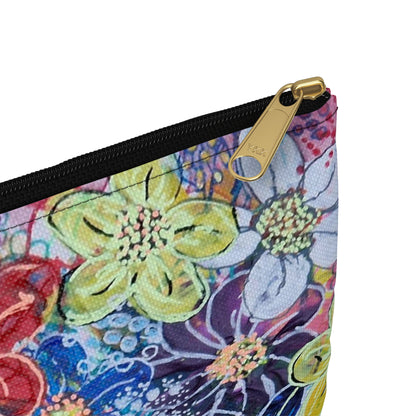 Make Up Bag - No. 241 - Flowers on Pink