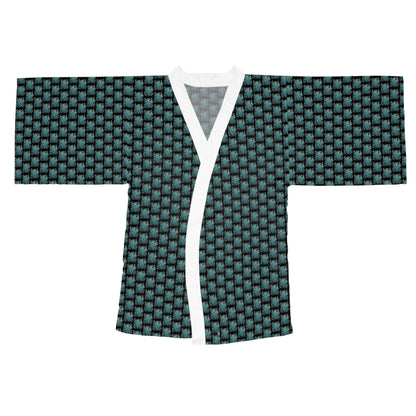 Long Sleeve Kimono Robe - No. 146 B - 'Bird of Paradise'