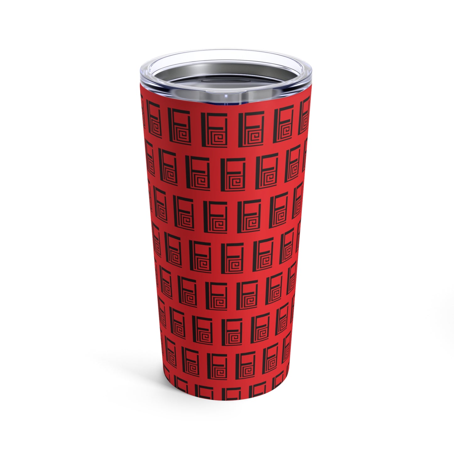 Tumbler 20oz - No.  000RD - Black Logo on Red -  By Irish Artist Fiona de Lacy