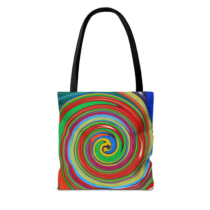 Tote Bag  - No.303 - 'Swirl Blue & Orange'