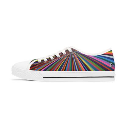 Women's Low Top Sneakers - No. 205 -  'Spectrum'  - By Irish Artist Fiona de Lacy