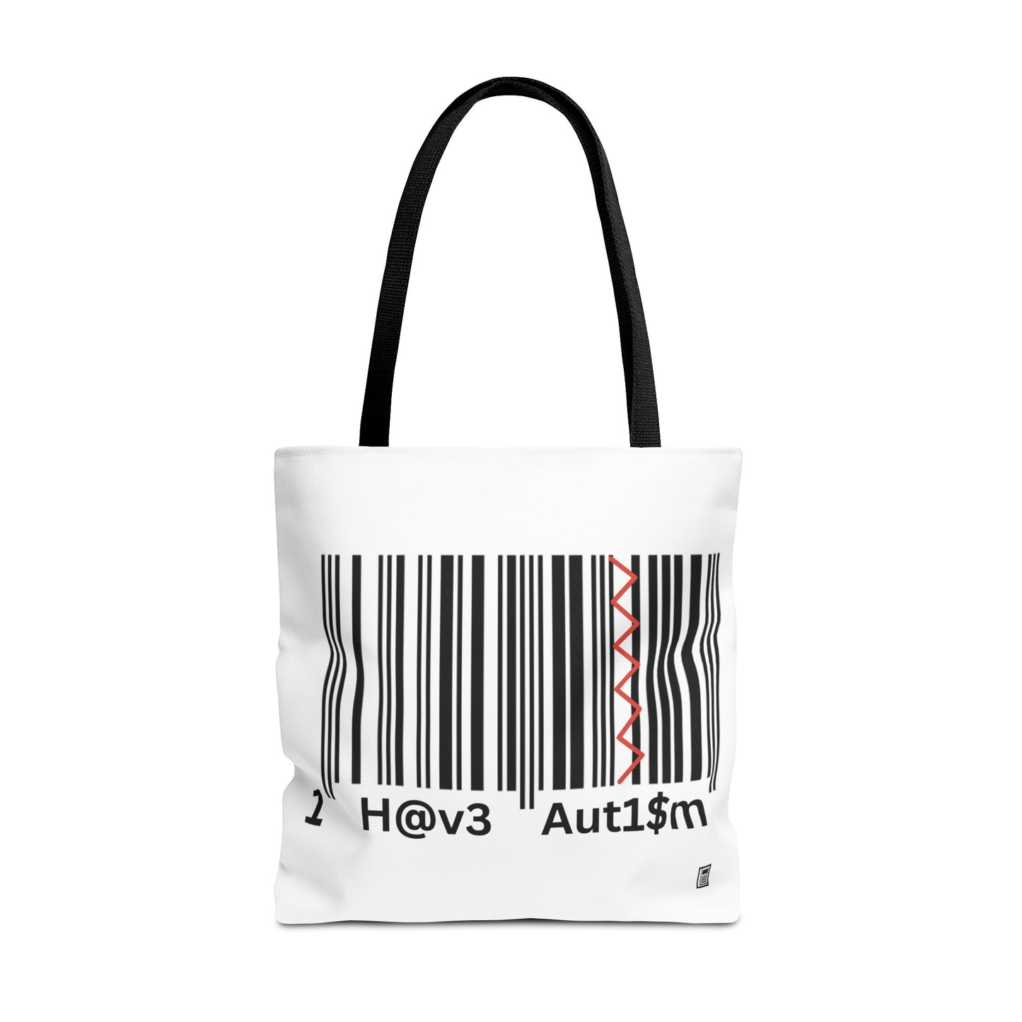 Tote Bag  - No. 310 - Black & White 'I Have Autism'