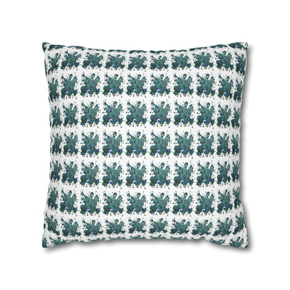 Cushion Pillow Case - No. 146 -  'Bird of Paradise' on White