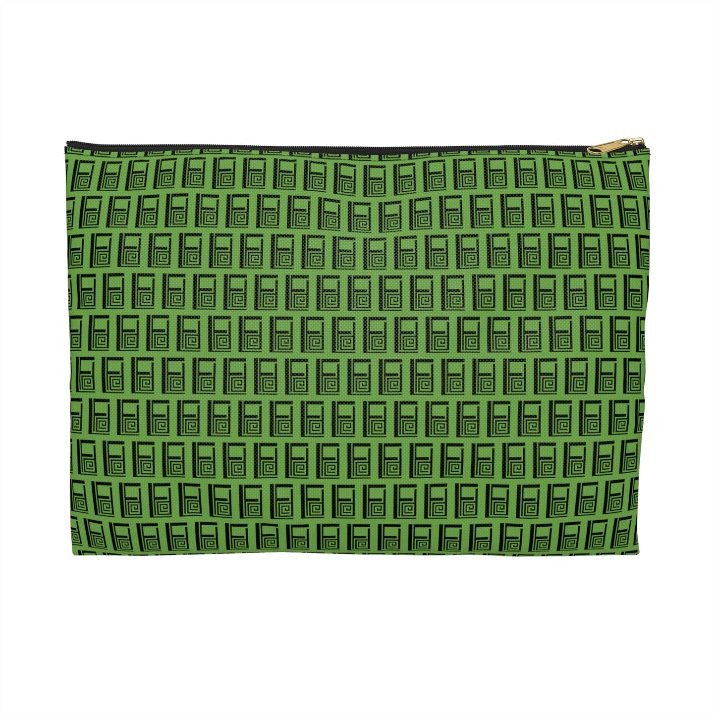 Make Up Bag - No. 000GN - Black Logo on Green