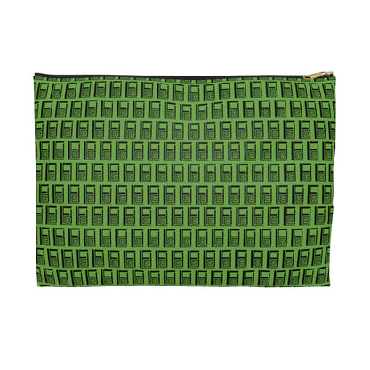 Make Up Bag - No. 000GN - Black Logo on Green