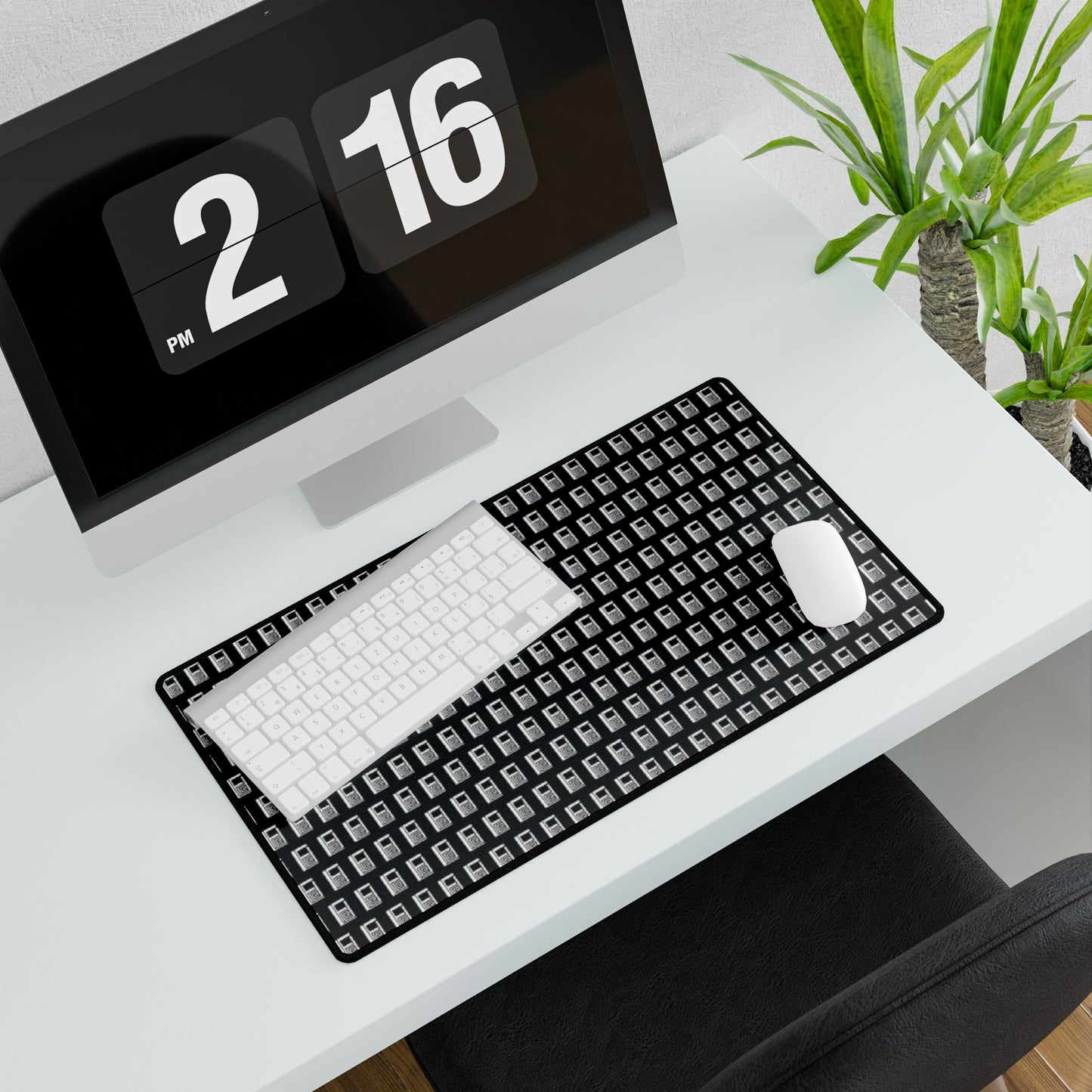 Large, Medium & Small Desk / Mouse Mat - No. 000Bk