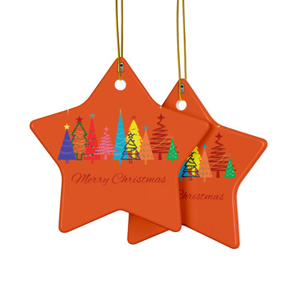 Ceramic Ornament - Merry Christmas O