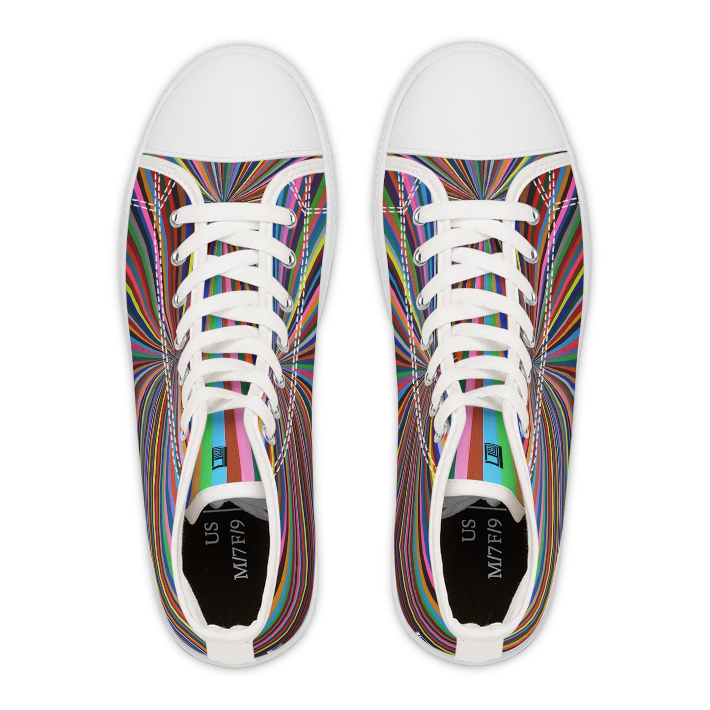 Women's High Top Sneakers, No. 205 - 'Spectrum'