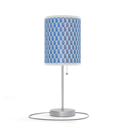 Lamp on a Stand, US|CA plug - No. 140 -  'Thin Blue Line' Pattern