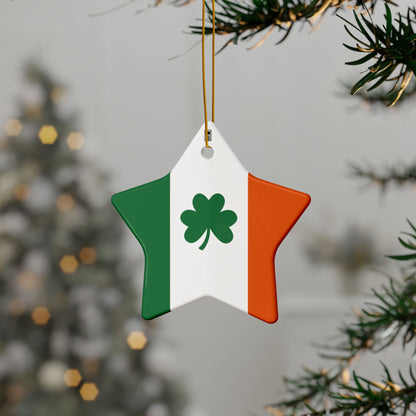 Ceramic Ornament - No. 008 - Shamrock