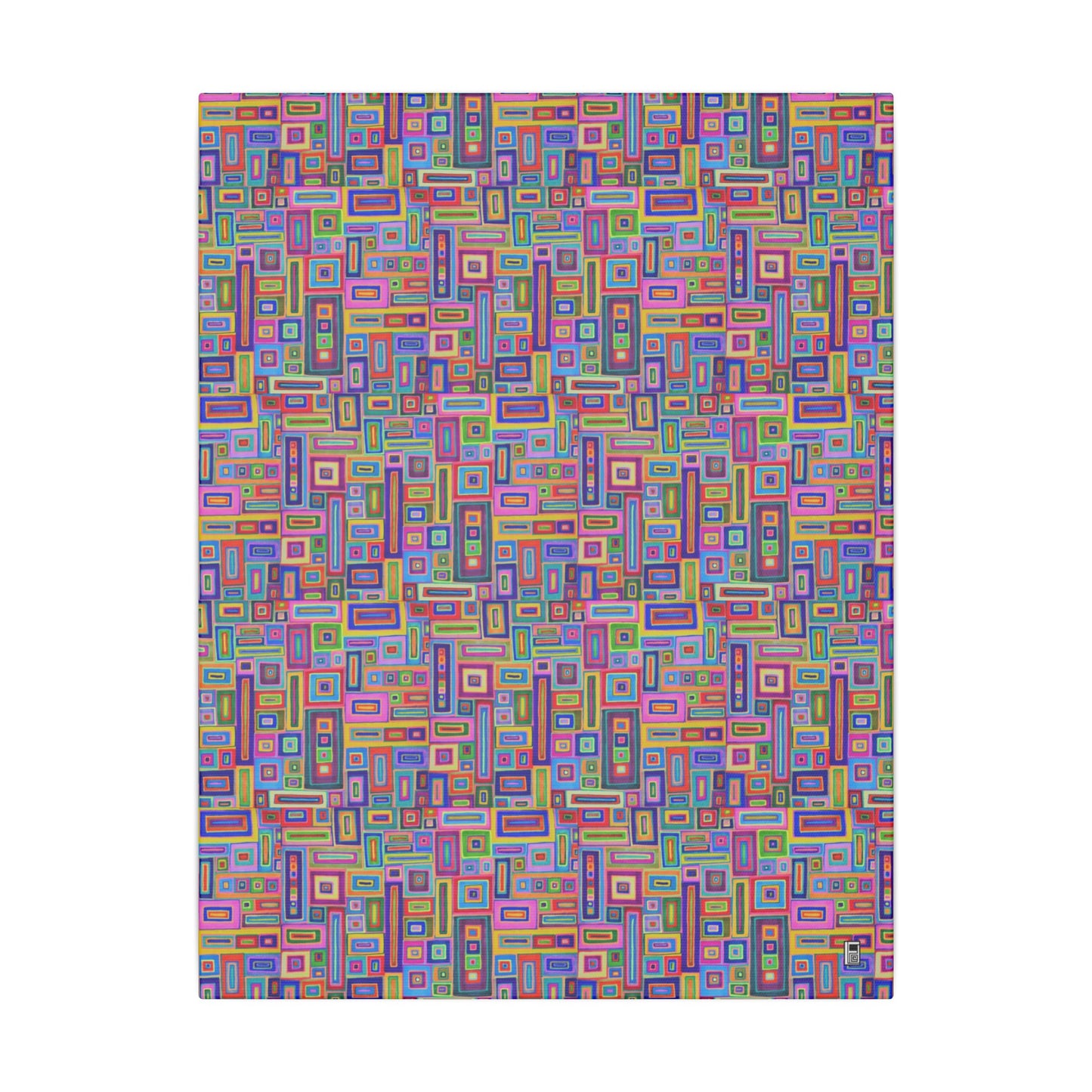 Giclée Canvas Print - No. 264 - Coloured Rectangle Abstract