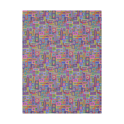 Giclée Canvas Print - No. 264 - Coloured Rectangle Abstract