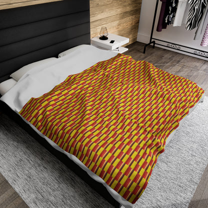 Velveteen Plush Blanket - No. 130 - 'Sunrise'