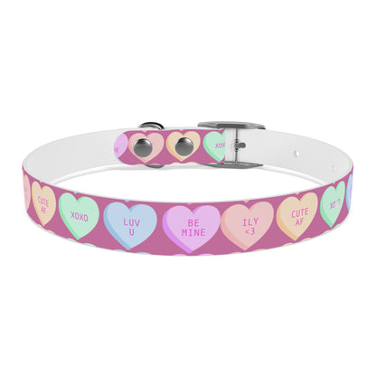 Dog Collar - Pink with Hearts