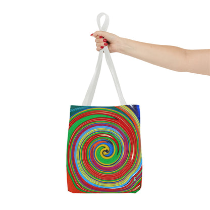 Tote Bag  - No.303 - 'Swirl Blue & Orange'