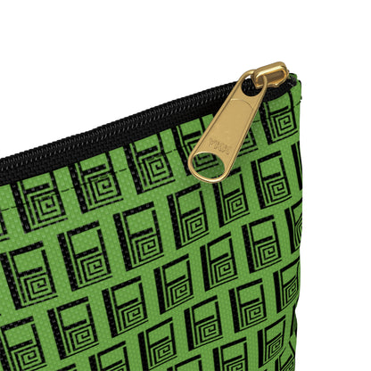 Make Up Bag - No. 000GN - Black Logo on Green